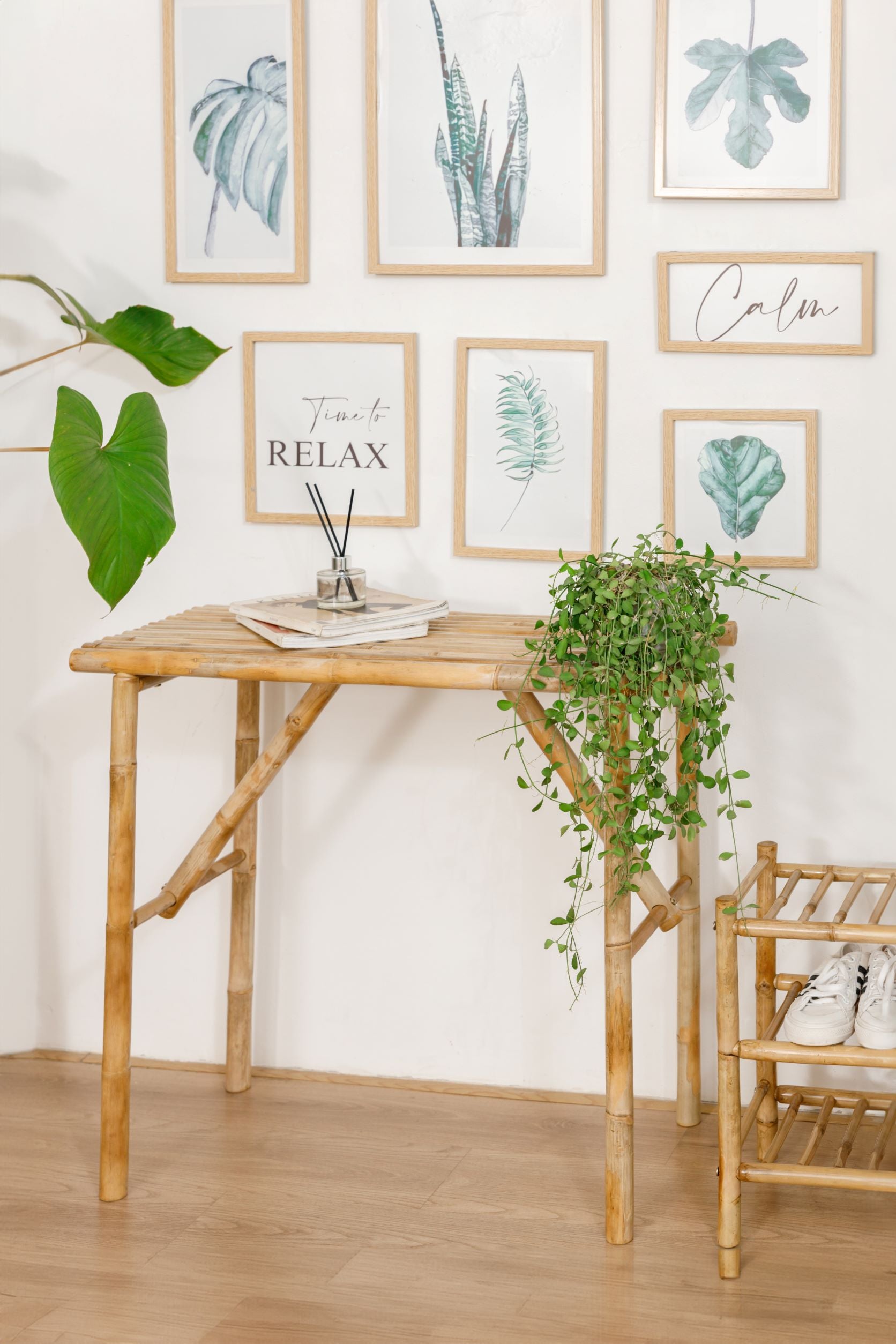 PATTANI – Konsola z litego bambusa w naturalnym kolorze