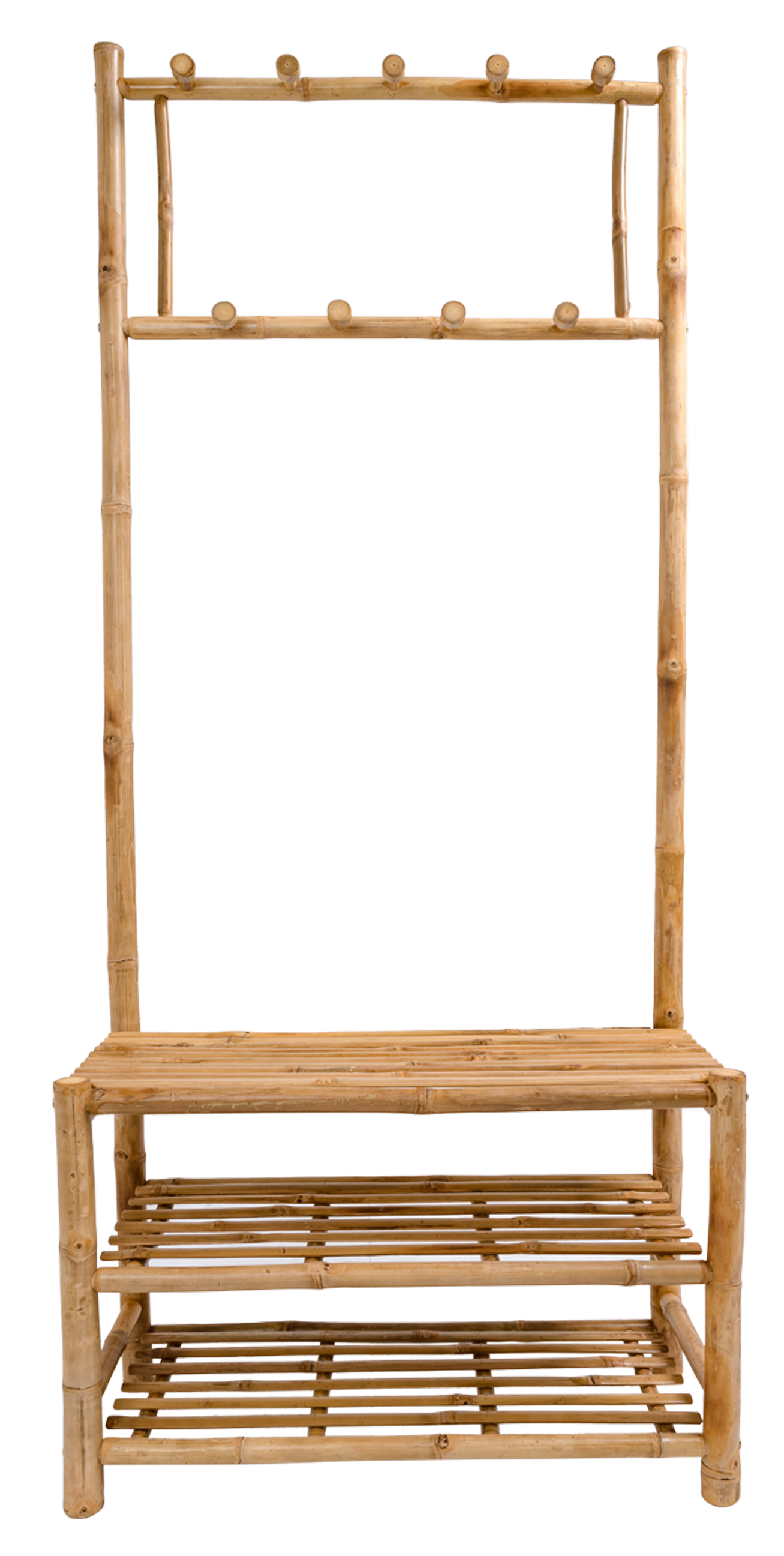 MALACCA – Wieszak na ubrania z litego drewna bambusowego