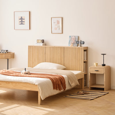ESLOV - Testiera letto 160 in legno con vani contenitore