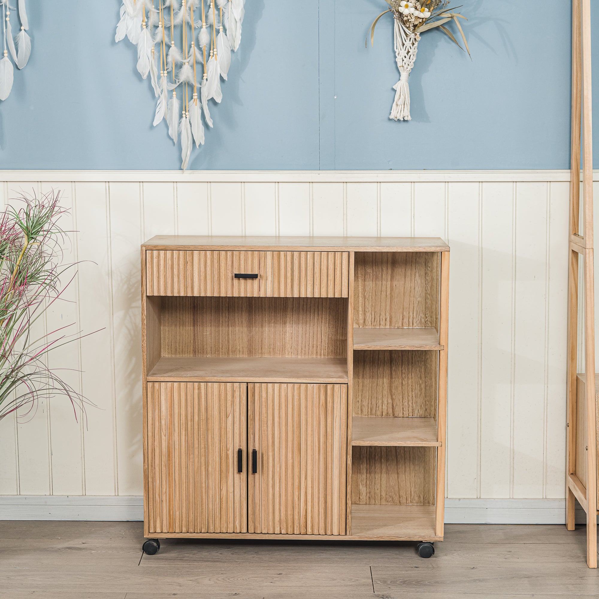 OULU - Desserte avec rangements en bois