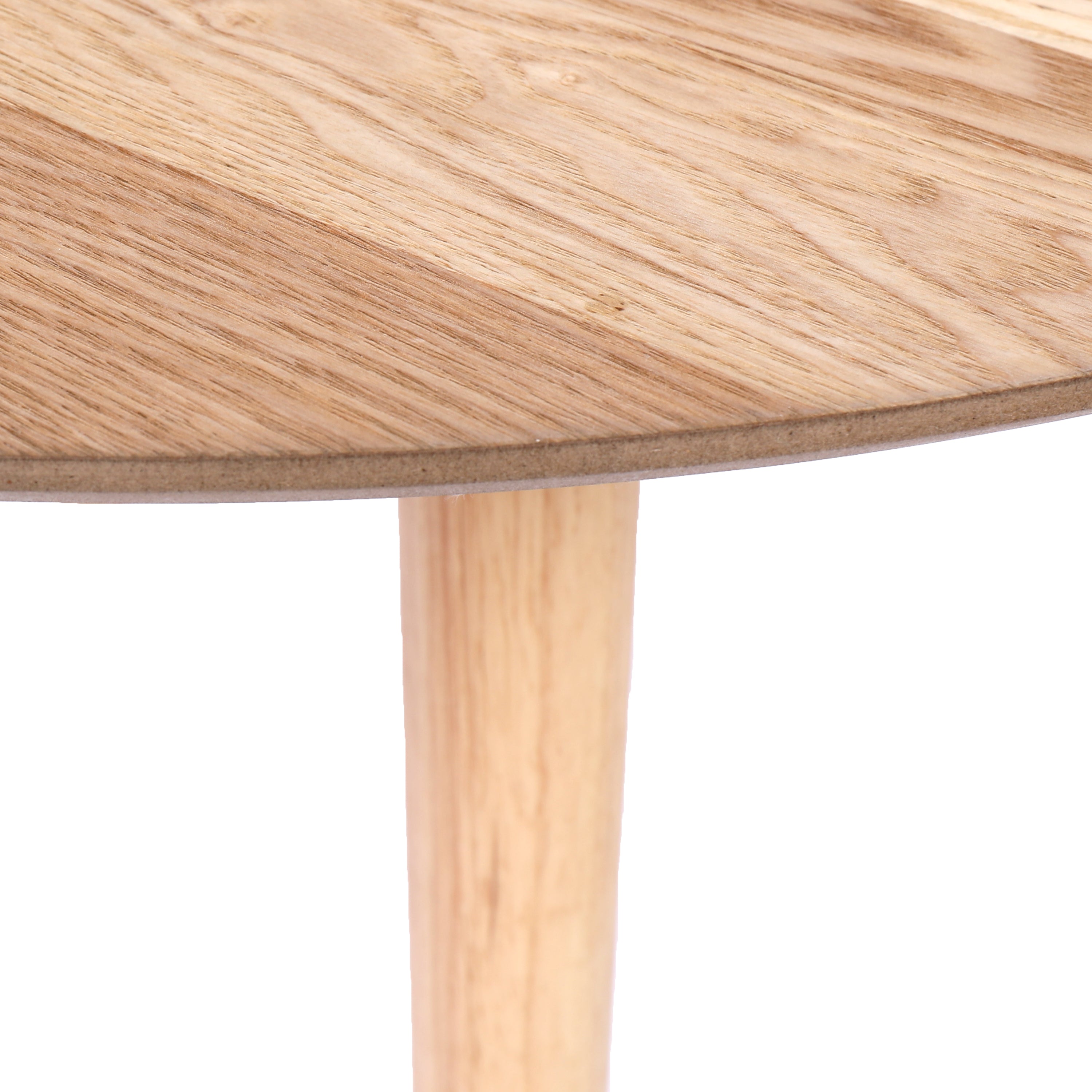 Stół do jadalni dla 4 osób z litego drewna sosnowego D90 w kolorze naturalnym