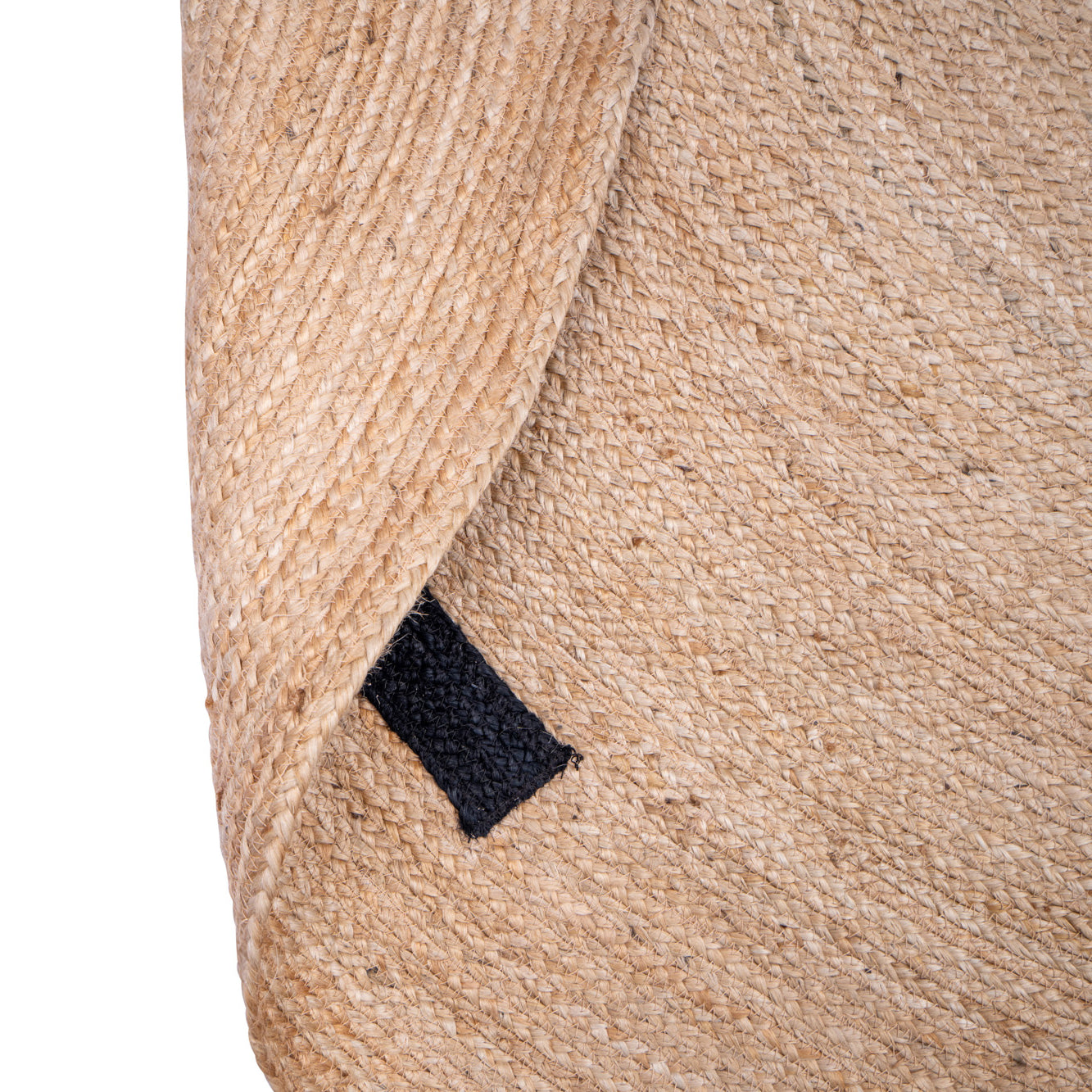 OLAV – Okrągły dywanik z naturalnej juty w kolorze brązowym, 90 x 90 cm