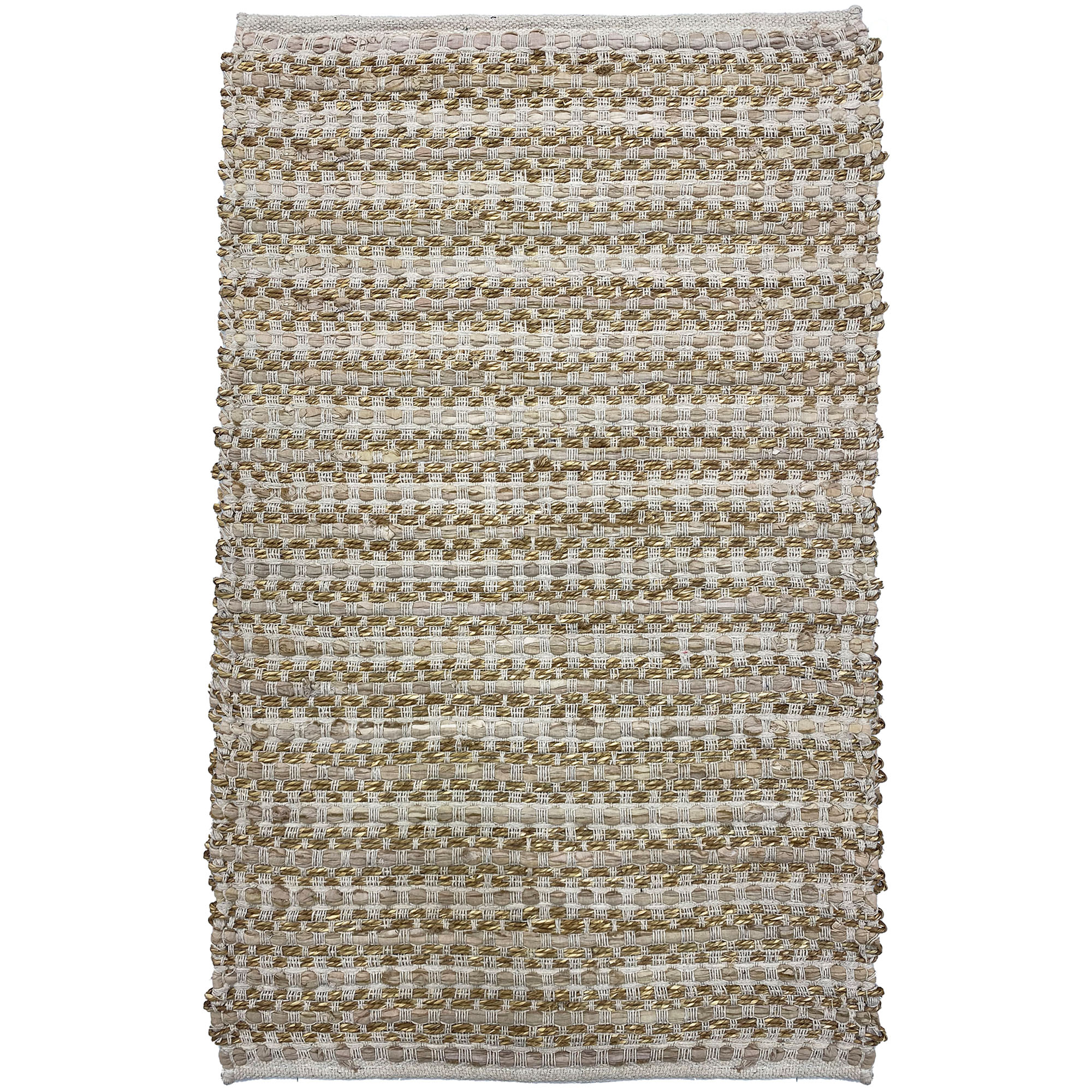 IMATRA – Prostokątny dywanik bawełniany z brązowymi wzorami, 90 x 60 cm