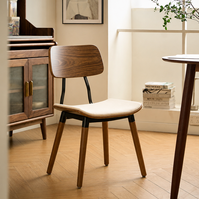 VICTORIA - Set di 2 sedie in legno e velluto beige