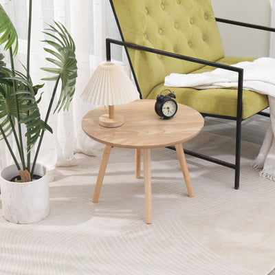 Solid Wood Side Table in a Natural Finish