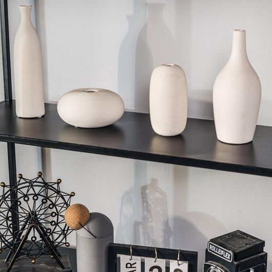 Etagère style industriel de 4 niveaux en métal noir