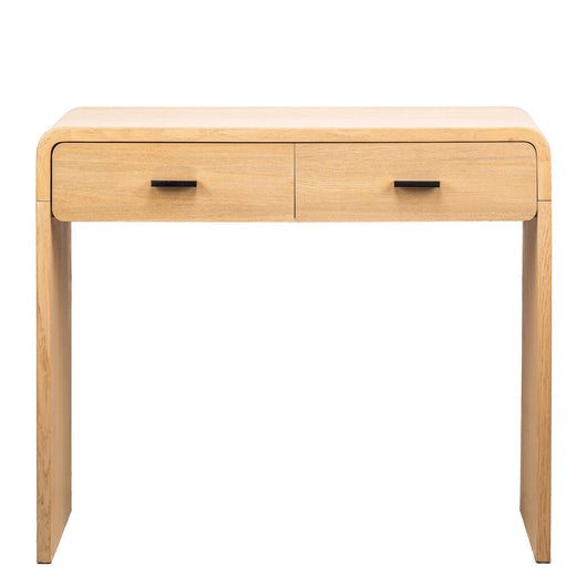 Console style scandinave 2 tiroirs en bois